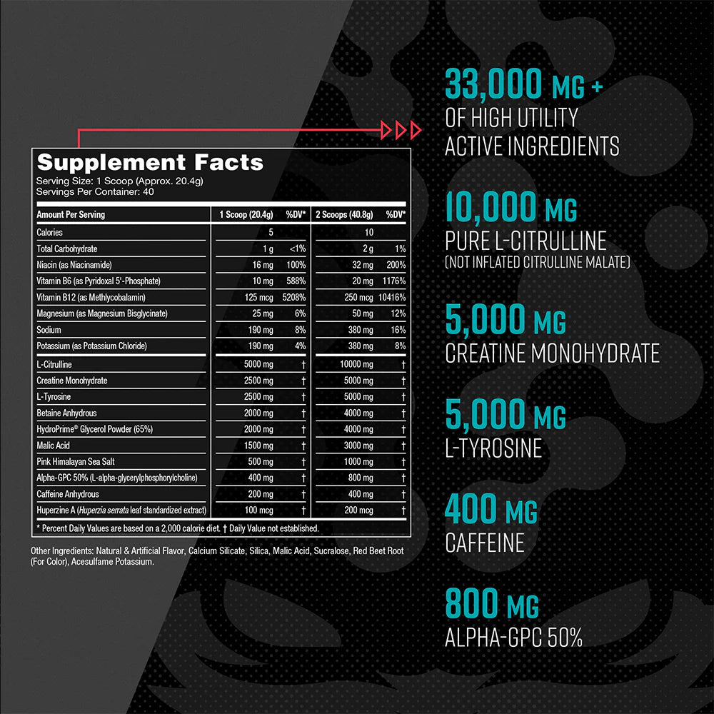 GORILLA MODE - Upgraded Pre-Workout Formula