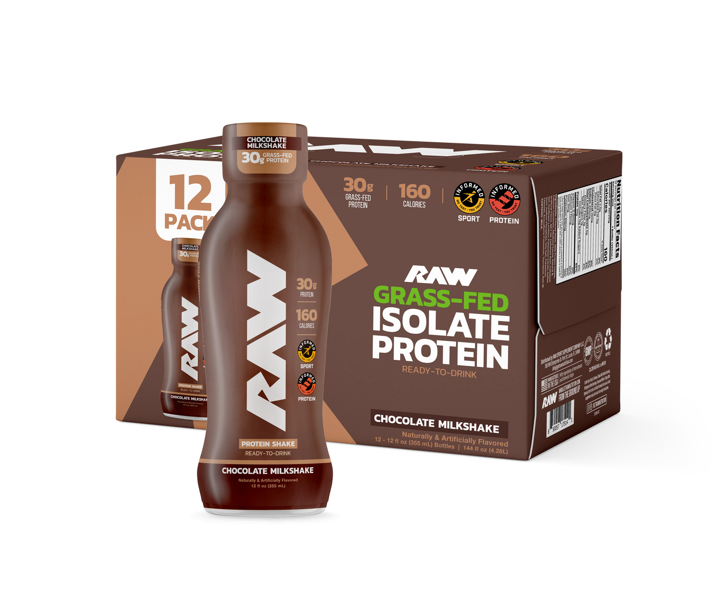 Raw: Protein Isolate RTD (12 Pack)