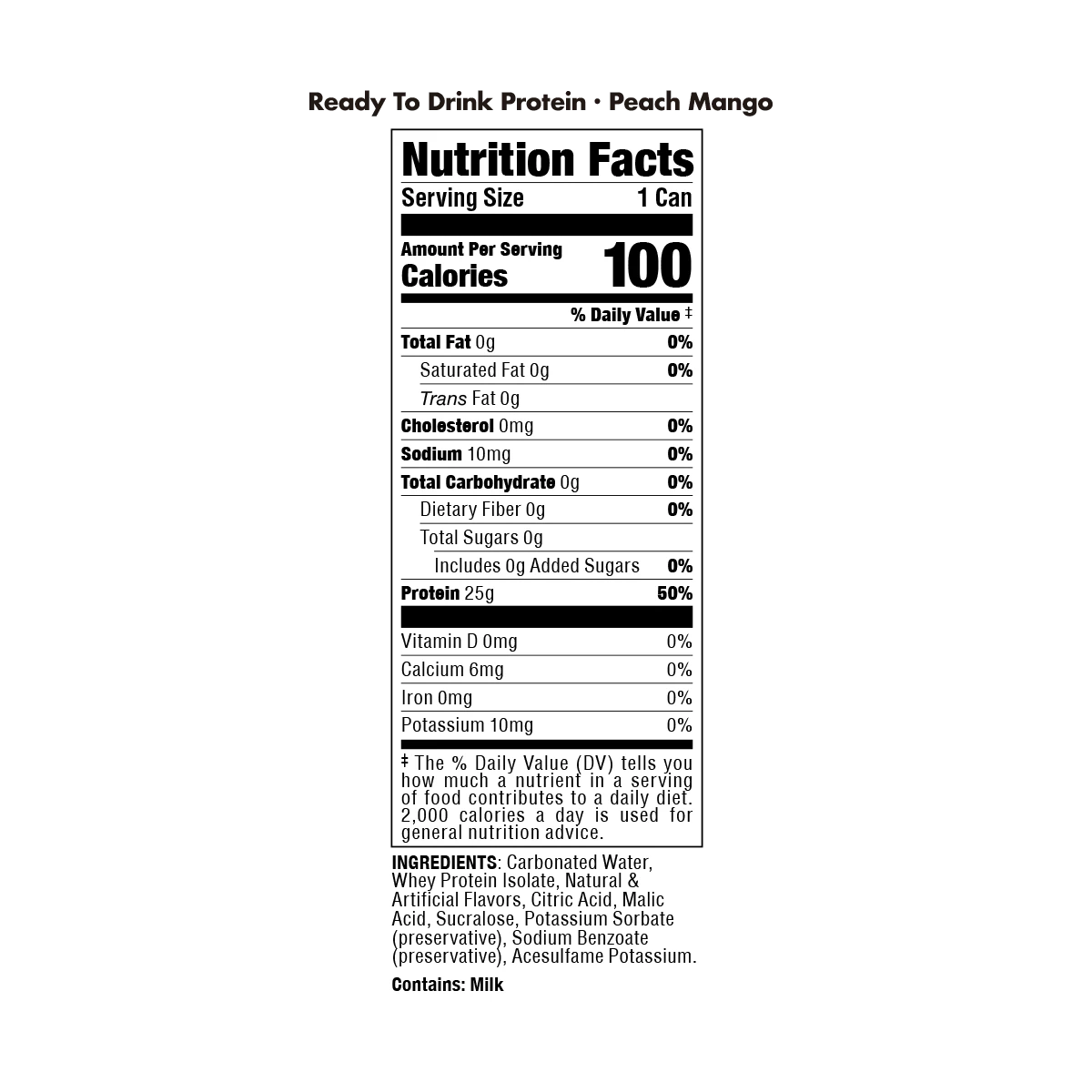 Bucked Up: Lightly Carbonated Protein Drink (1 Case / 12 Cans)