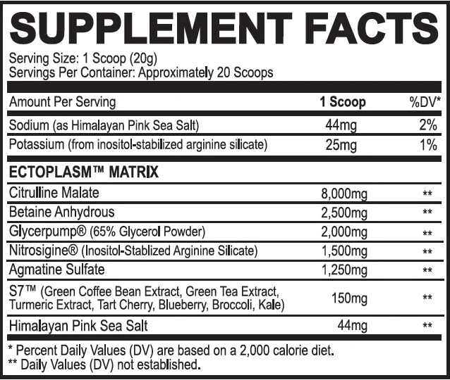 Black Magic: Ecto Plasm Non-Stim Pump Pre-Workout